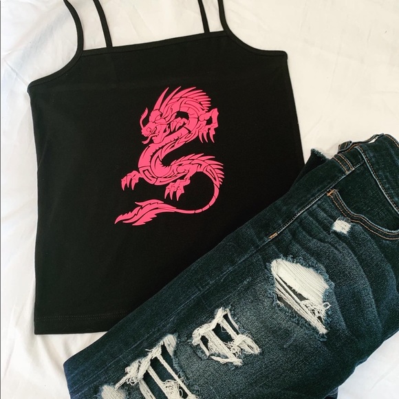 Japanese Dragon top - Picture 1 of 2